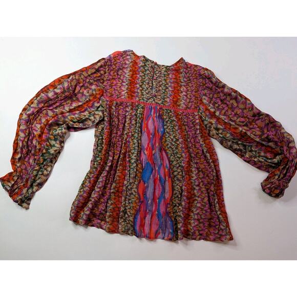 nwt ANTHROPOLOGIE BL-NK LONDON sz M Miranda Peasant Blouse - Picture 11 of 13